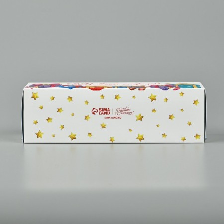 Box for Makarun "Merry Company", 18 x 5.5 x 5.5 cm, New Year-4