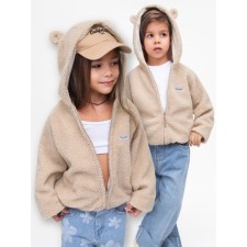Children's sweatshirt Amarobaby Bear, height 110 cm, beige color