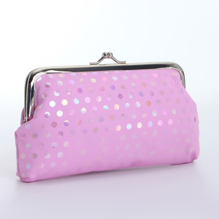 Cosmetic bag on the farmar, pink color