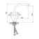 Accoona A4475 kitchen mixer, double -leaf, with nut, chrome