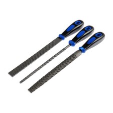 A set of tundra rashpilya, steel U10, plastic handles, 200 mm, 3 pcs.