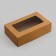 Packaging for products, craft with a window, 23 x 14 x 6 cm, 1.9 liters