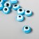 Beads for creativity plastic "Eye from the evil eye - blue" set of 30 pcs 0.7x1x1 cm