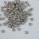 Beads for creativity plastic "Smiley. Flat" silver set 20 grams 0.7x0.4 cm