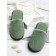 Slippers female closed nose, size 39-41, emerald color
