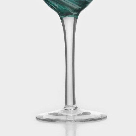 Emmerald glass glass, 350 ml, 8.5 × 22 cm, turquoise color-2