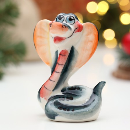 Souvenir "Snake Man", Gzhel, Color, 8.5 cm-1