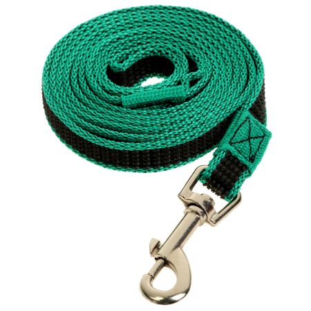 Kaponnoye zonik leash with double latex thread, 2 m x 1.5 cm, green