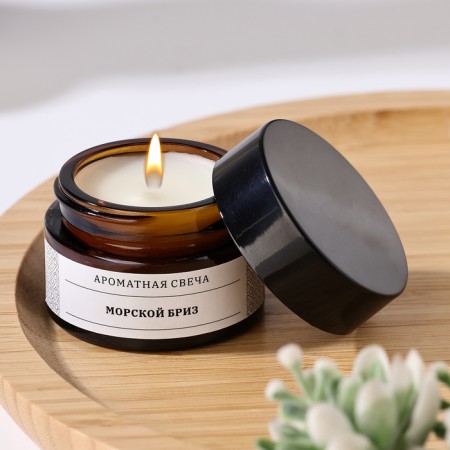Aromatic candle in the jar "sea breeze", soy wax, 12 g