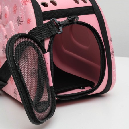 A folding bag-sheer with a separate entrance, EVA material, 43.5 x 28 x 33 cm, pink-4