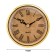 Quartz clock, D-9 cm, 1AA, smooth move, gold