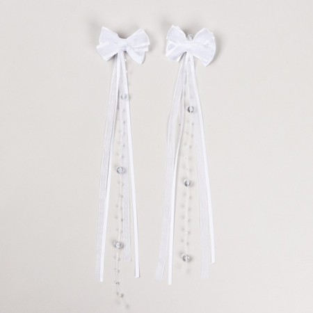 Hairpins for hair with a bow School "Fairy", 2 pcs., 9 x 10 cm-1