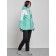 Ski costume female winter, size 46, turquoise color