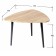 Comeric table "Queens", 700 × 730 × 480 mm, sonoma oak color