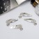 Invisibility for hair "Ophelia" (set 4 pcs) heart pattern, 4.5 cm, silver