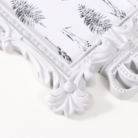 Photo frame plastic 10x15 cm "Coronation" white 24x16 cm-2