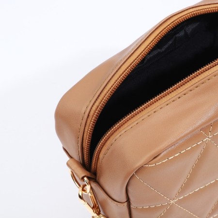 Cross-Bodi Bag on a zipper, beige color-7