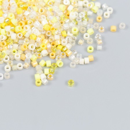 Glass 12/0 "Mercitter. Yellow Assorted" 10 g-1