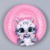 A set of paper dishes is a disposable cat ": 6 plates, 1 garland, 6 glasses
