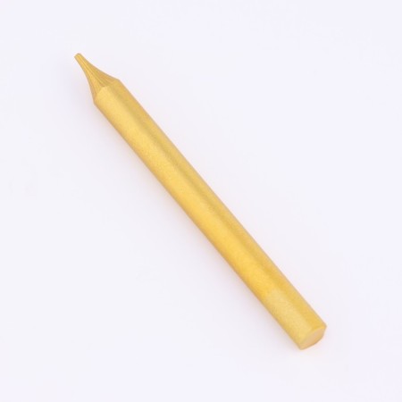 Set of candles for the Cake "Spark", 12 pcs, 8 cm, pink and gold metallic-7