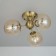 Ceiling chandelier CITILUX “Tommy” CL102133, 46x46x23.5 cm, 3x40W, E14, brown color
