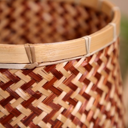 Wicker basket, from bamboo 25x25x55 cm-3