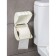 Regular toilet paper holder, 15.5 × 12.2 × 13.5 cm, white cloud color
