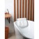 The bathroom pillow is spa premium, on suction cups, white color