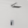The shower system wasserkraft a12528, built-in, tropical shower, brass/ABS plate, chrome 101201