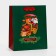 Package Gift New Year Laminated "steam locomotive", 18 x 22.3 x 10 cm.