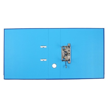 A4, 75 mm, Lamark, PVC, bilateral coverage, metal edging, pocket for a spine, collected, blue/blue-4