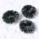 Decor "New Year's Wreath", set of 3 pcs., Size 1 pc. -3 cm, the color is light green