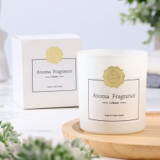 Aromatic candle in a glass 