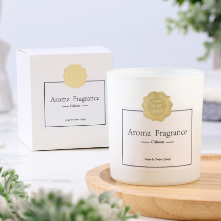 Aromatic candle in a glass "Aroma Candle", 7x8 cm, English pear and freesia