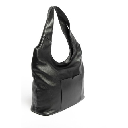 Sobo bag female, genuine leather, Ludor black, 39x13x27 cm-1