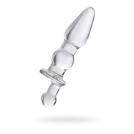 Sexus Glass anal plug, glass, transparent, 17 cm, d = 3.5 cm