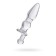 Sexus Glass anal plug, glass, transparent, 17 cm, d = 3.5 cm