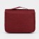 Velcro cosmetic bag, with hook, dark red color