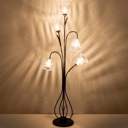 Taleser "Bell" 5he27 15W black 51x28x160 cm-2