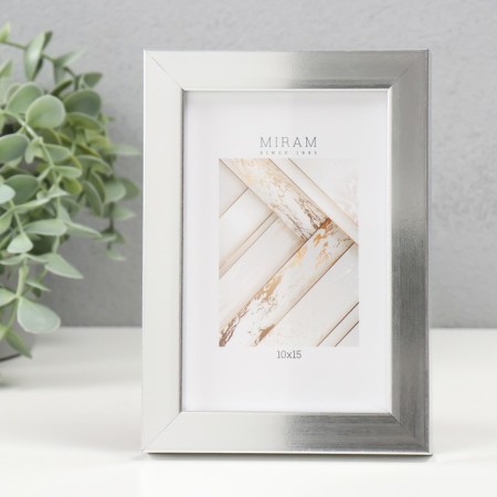 Photo frame Plastic Gallery 10x15 cm, 641822-4, silver (plastic screen)