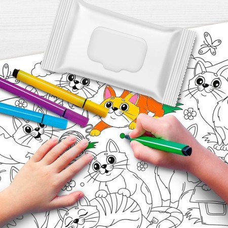 Magar-coloring reusable "Kitty"-2