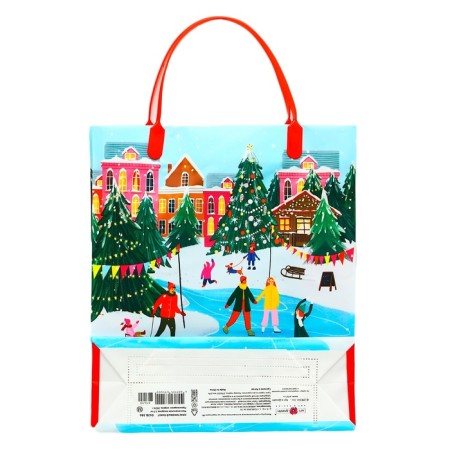 Package Gift soft plastic "Wreath" 140 μm bag 26 x 22.5 x 8.5 cm-1