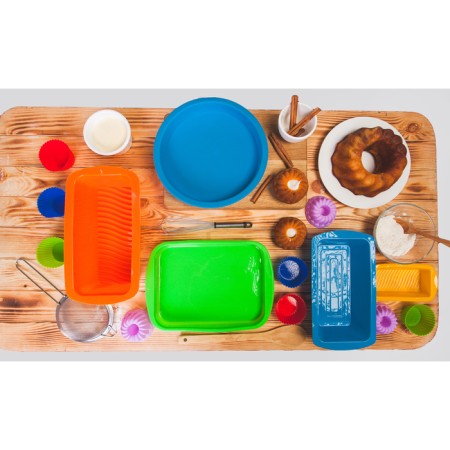 Baking uniform "rectangle", silicone, 27 × 18 cm, color mix-3