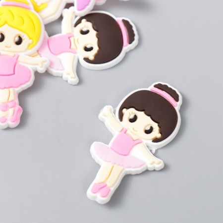 Decor for creativity Rubber "Ballerina" set of 15 pcs mix 4x2.5 cm-2