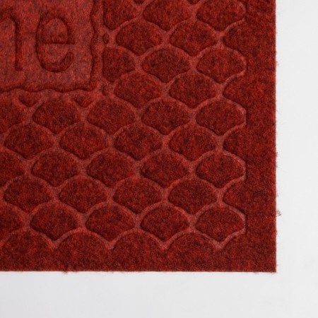 Walcome moisture -free rug without a trim “Welcome. Ripples ", 38 × 58 cm, color mix-3