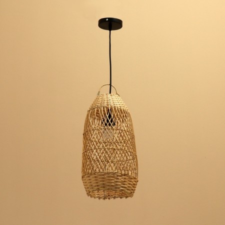Lamp ceiling from the rattan "Buan" 1x120W, E27, 20x20x40 cm-1