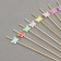 Wooden skewers "Butterflies", 12 cm, set 12 pcs.
