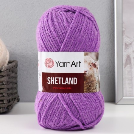 Gingerbread "Shetland" 30% wool Verdin, 70% acrylic 220m/100g (514 lilacs)-4