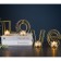 Summary of the metal desktop "Love", 13.5 x 42 cm, gold