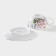 Tea couple ceramic shares “bells”, 2 items: a cup 250 ml, a saucer d = 15 cm, white color